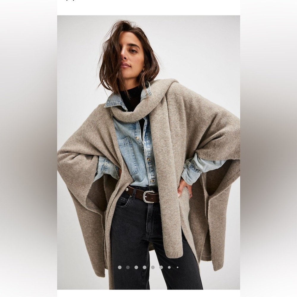 Free People Ellie Scarf Wrap Kimono.